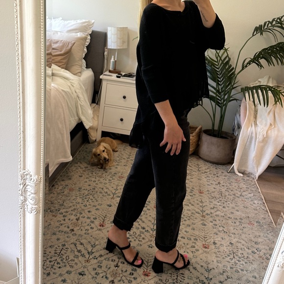 Lace bottom relaxed 3/4 sleeve - Picture 6 of 6